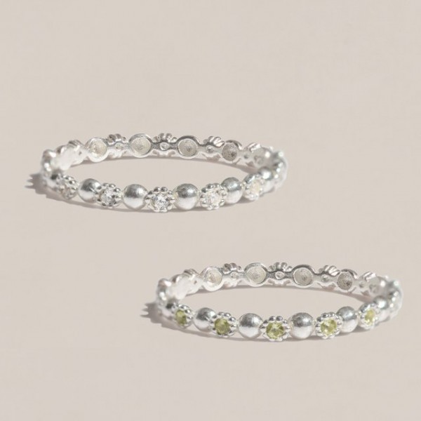 47베이지 925실버 레이어드 실반지 카일라 Kaila DR66XX00293